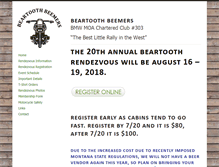 Tablet Screenshot of beartoothbeemers.org